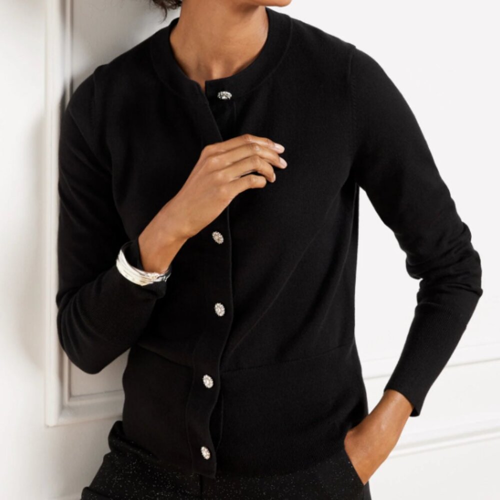 Talbots Occasion Cardigan in Black 3x